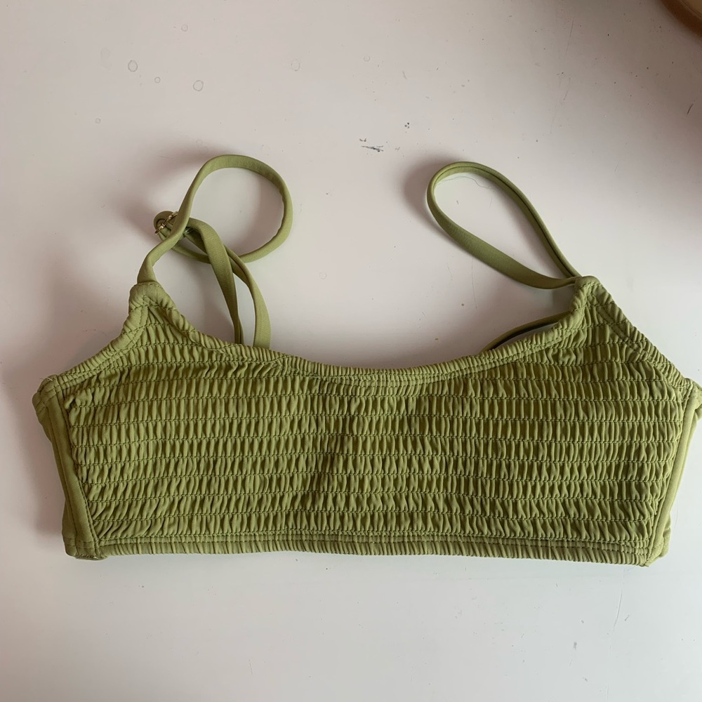Green bikini top